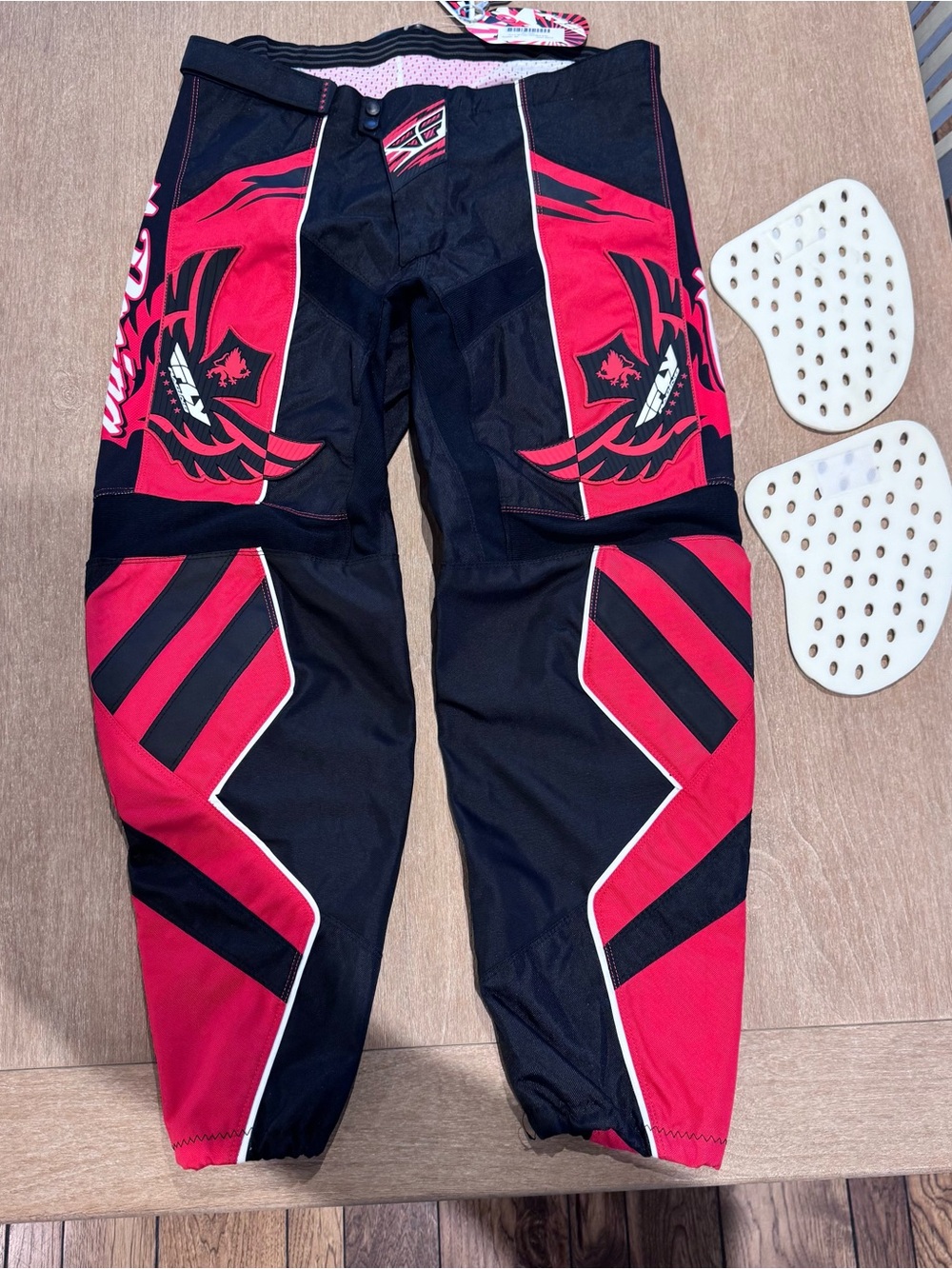 Men's Black & Red Motocross Jogger Pants